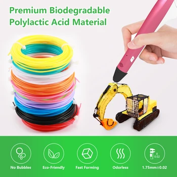 PLA Struna Pro 3D Pero Tisk tisková Struna 1,75 mm pro 3D Tisk Materiálů, 10M 3D Pero Náplně Červená Dárky Pro Děti