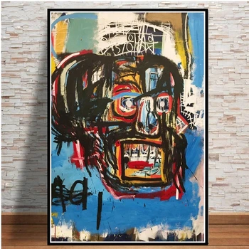 Jean Michel Basquiat Graffiti, Plakáty Moderní Abstraktní Umělce Malířské Plátno Tisků Wall Art Obrazy Cuadros Domova Plakat 564