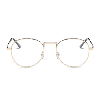 Módní Brýle Rám Ženy Vintage Kulaté Kovové Optické Brýle, Jasné, Transparentní Objektiv Brýle Nerd Geek Kruhu Podívanou 6396