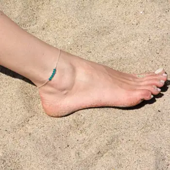 Nový Český pearl Korálky Nohy Ponožky Sexy Ženy Letní Beach Nohy Odkaz Řetěz Prohlášení Naboso Sandály Šperky Šperky 1 KS 661