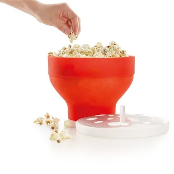 Silikonové Popcorn Mísy Opakovaně Mikrovlnná trouba Popcorn Kbelík Tepelně Odolné Prodyšné Popcorn Maker Pekařské zboží, Kuchyňské Doplňky 6927