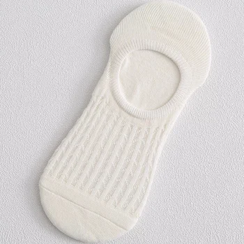 5 Párů Ponožky Loď Ponožky Letní Tenké Neviditelné Silikonové Protiskluzové Prodyšné Síťoviny Ponožky 6954