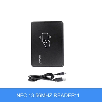 NFC Tag Čtenář USB Port, NFC 13.56 mhz IC Čtečka Karet Bezkontaktní Citlivost Čipové Karty Pouze Reader+10pcs S50 Tag Klíčenek