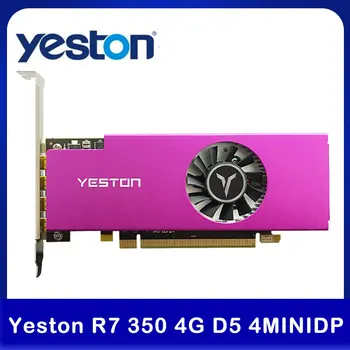 Yeston R7 350 4G D5 4MINIDP 4-screen Grafické Karty Podpora Rozdělené Obrazovce 4G/128bit/GDDR5 700/4500MHz 4 MiniDP Desktop Video Card 7154