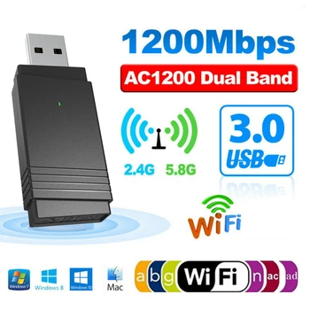Dual Band Bluetooth Adaptér Ultra-rychlé Wi-fi Adaptér, 866Mbps Převodovka 5300BS, 1200 M, USB 802.11 AC 2.4 GHz, 5G Síťové Karty