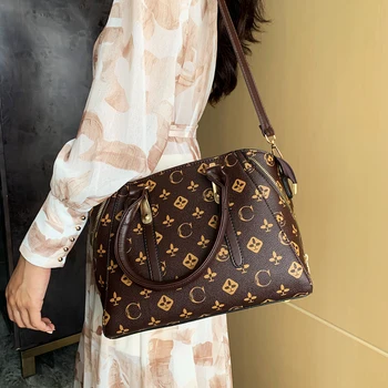 Dámská taška 2021 nové luxusní módní módní messenger taška velká kapacita Boston polštář jedno rameno kabelka ženy pytel 7698