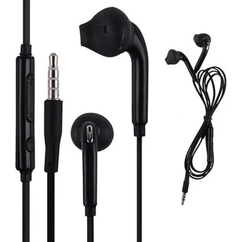1 Ks Mobilní Telefon Sluchátka Kabelové 3,5 mm, S Mikrofonem In-ear Stereo Sportovní Sluchátka Dálkové Ovládání Pro Galaxy S6