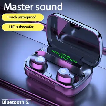 M5 TWS Dotyková Bezdrátová Bluetooth Sluchátka Redukce Šumu Stereo Sportovní Sluchátka Binaurální Volání Sluchátka Auriculares Bluetooth