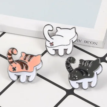 2019 kreslené kreativní zvíře, pes, tygr, kočka slitiny smalt brož módní límec pin taška pin ženy, šperky, doplňky, dárek 844