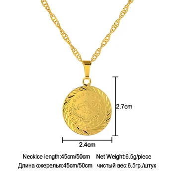 SONYA Turecko Mince Náhrdelník Ženy Zlatá Barva, Arabské Mince, Šperky, Kolo Velkoobchod Módní Dárky Bijoux Femme 85867