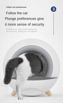 Kočičí Toaleta Deodorization Časový Tunel Písek Umyvadlo Je Vhodné Pro Všechny Druhy Velikosti Kočky Zcela Uzavřené Zásuvky SLIB domácí Zvířata 916