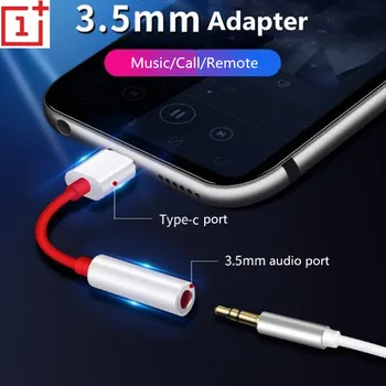 Oneplus USB Typ C Na 3,5 mm Jack pro Sluchátka Adaptér Aux Audio USB-C Music Converter Kabel Pro jeden plus 1+ 7 7T 7TPro 6T 95487