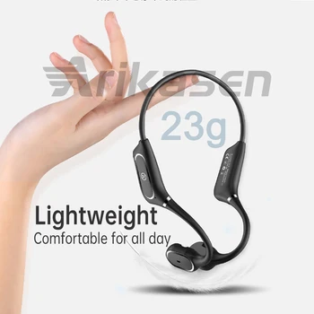 Kostní Vedení Sluchátka Otevřené Ucho Bezdrátová Bluetooth Headset Sluchátka Sweatproof S Mikrofonem Pro Běh, Turistiku, Jízdu 97800